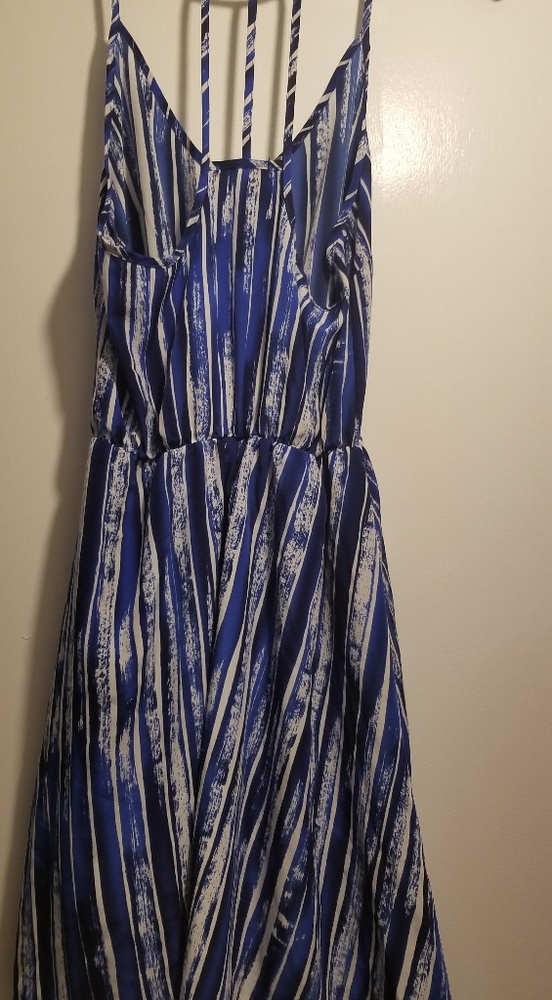 BLUE AND White Dress